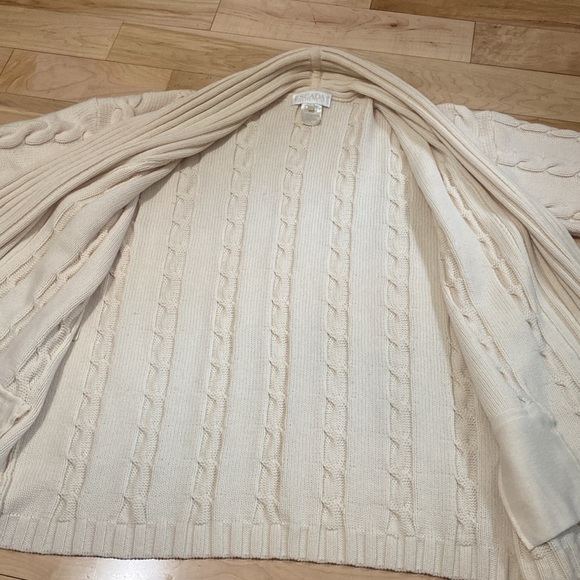 Escada Margaretha Ley Cream Cable Knit Sweater - Picture 7 of 17